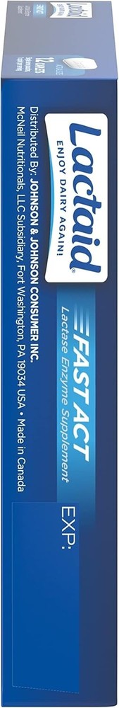 Lactaid Fast Act Lactose Intolerance Relief Caplets 12 CT, 2-Pack