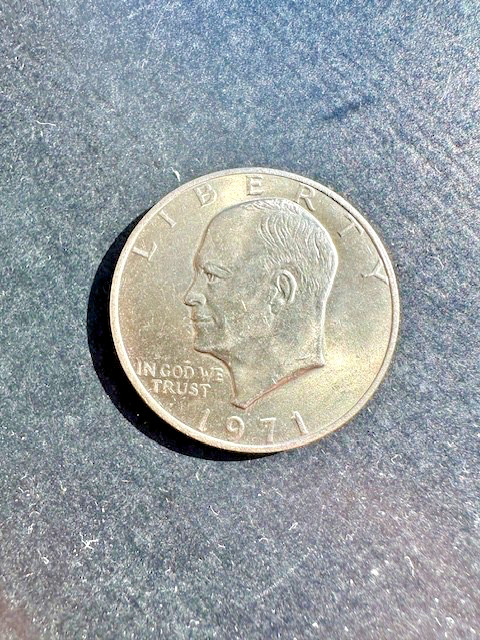 1971 Eisenhower One Dollar Coin - No Mint Mark
