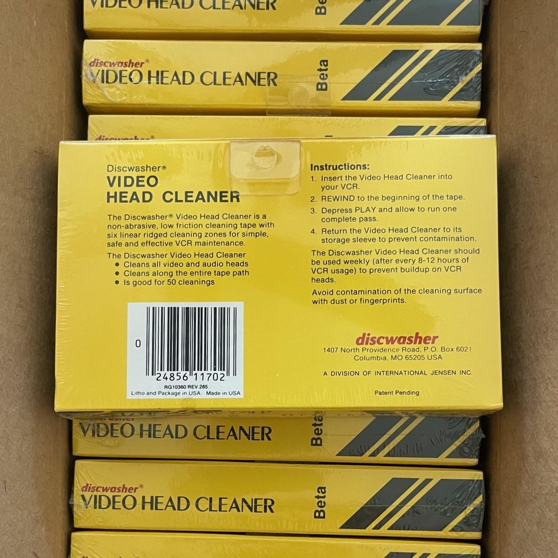 Discwasher Betamax VIDEO HEAD CLEANER New in Box Sealed Beta VCR Maintenance