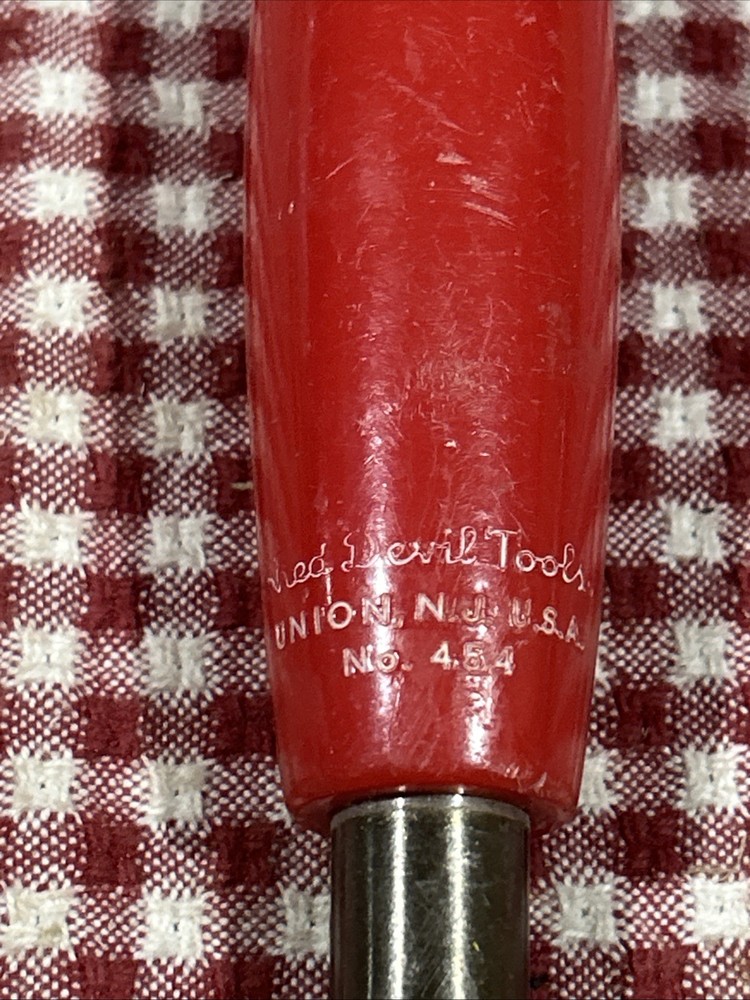 Rare Red Devil Tools No454 Glazer’s Chisel 1- 1/2 “Wide 9” Long