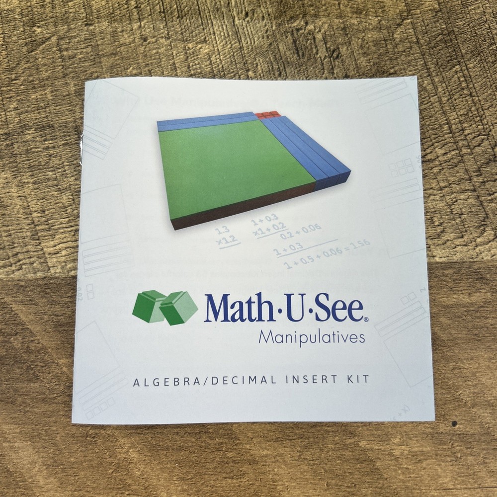 Complete- Math U See Algebra Decimal Insert Kit - Homeschool Demme Math