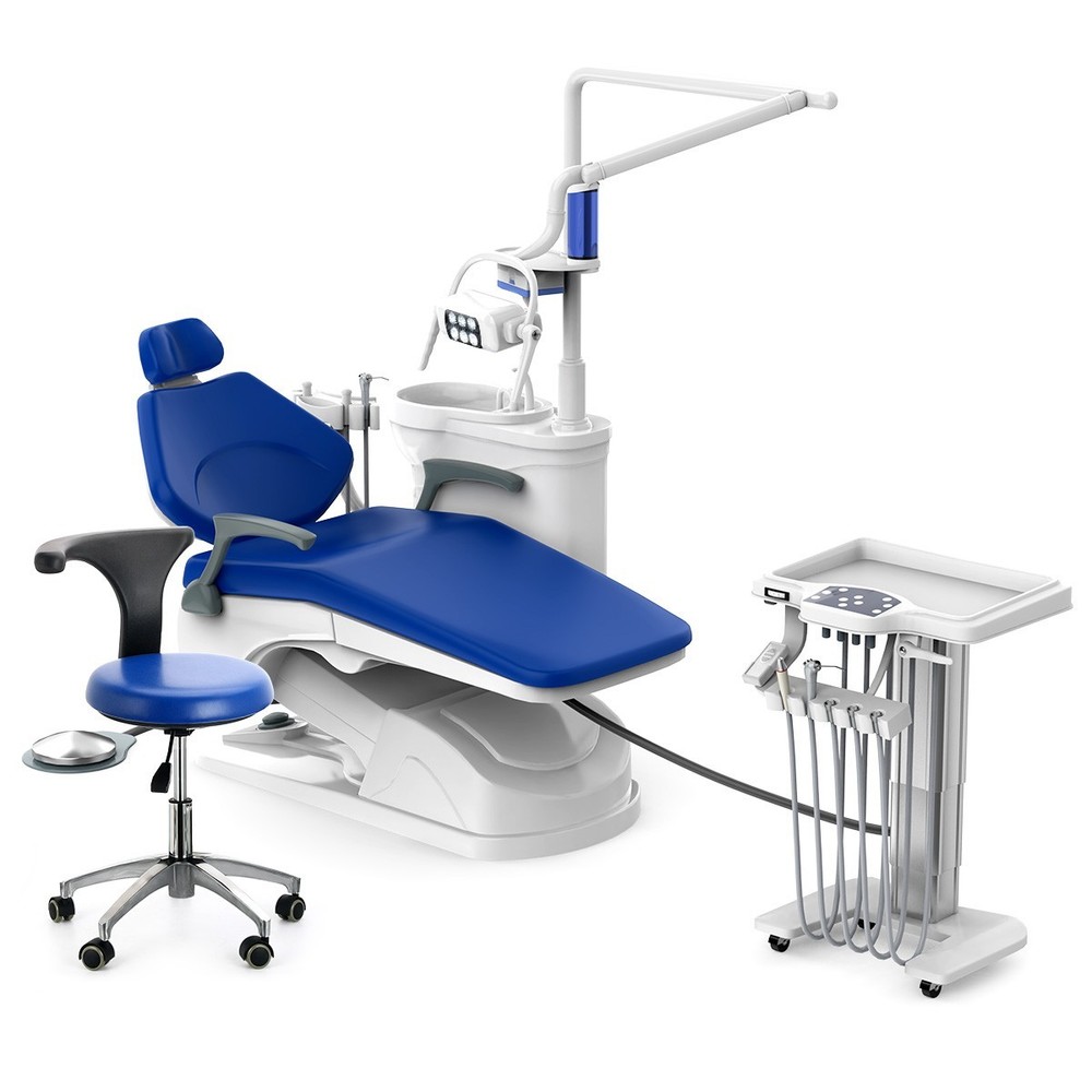 FDA Dental Unit Chair Computer Controlled DC Motor+Dentist Stool