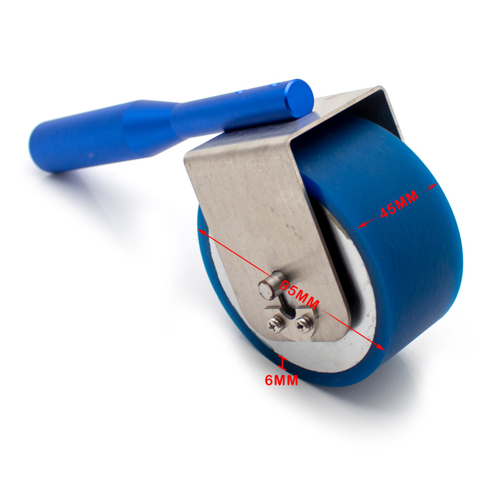 Manual Lapping Wheel Rubber Covered Roller 2Kg Hand Pushed Rubber Lapping Roller