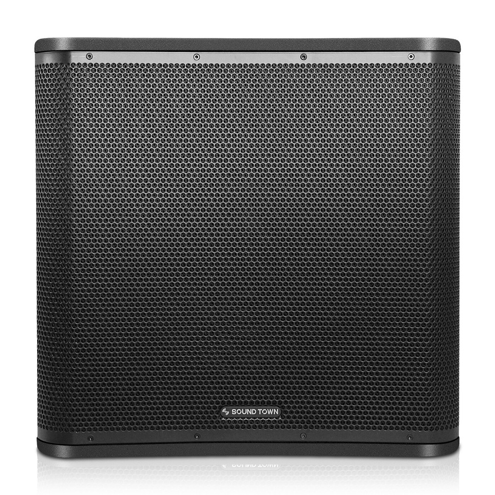 Sound Town Line Array Set, One 18" Sub, One Column Speaker Black (PS-18SP12B1.1)