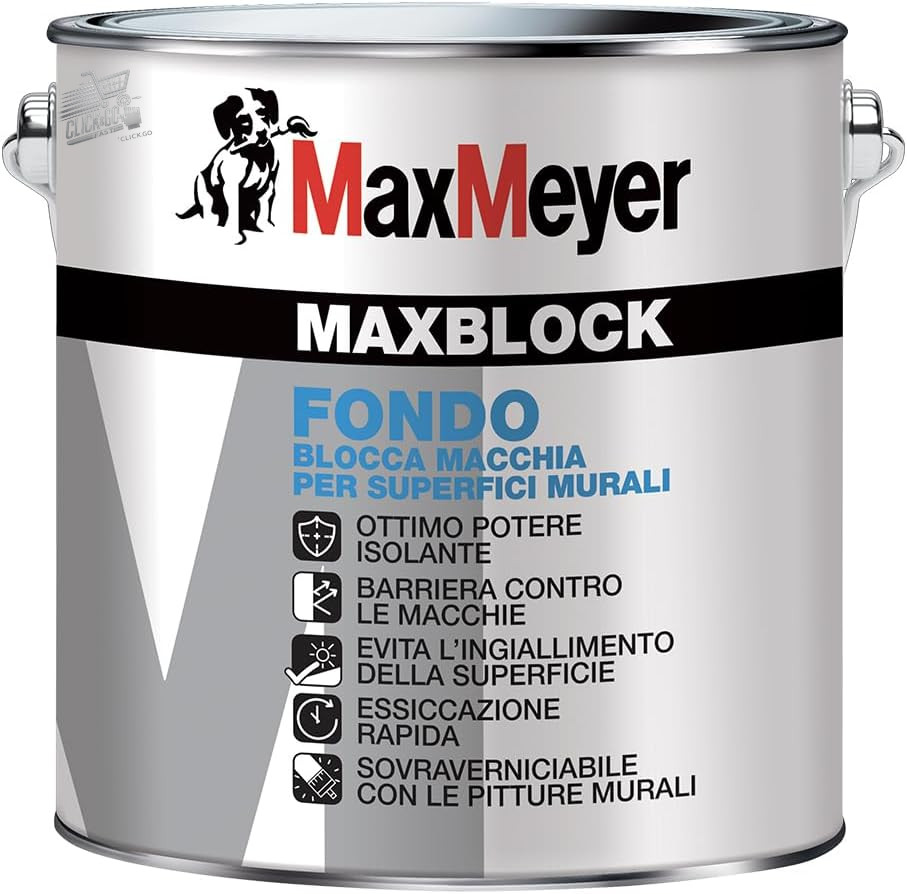 MAXBLOCK Interior Insulating Bottom, Barrier Against Stains, Overpainters