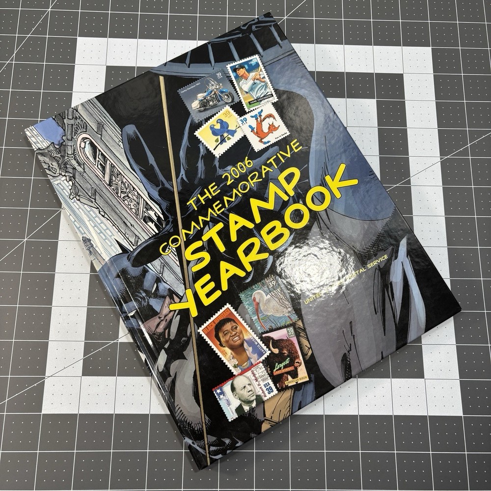 2006 Commemorative Stamp Yearbook Olympics DC Superhero Disney USPS Collins NEW