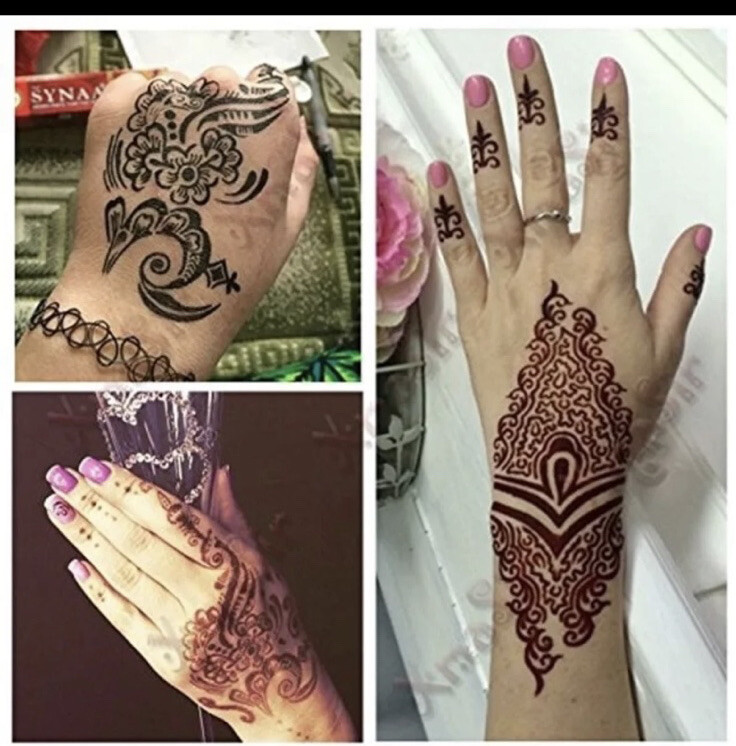 Full Hand Henna Stencil #S107L