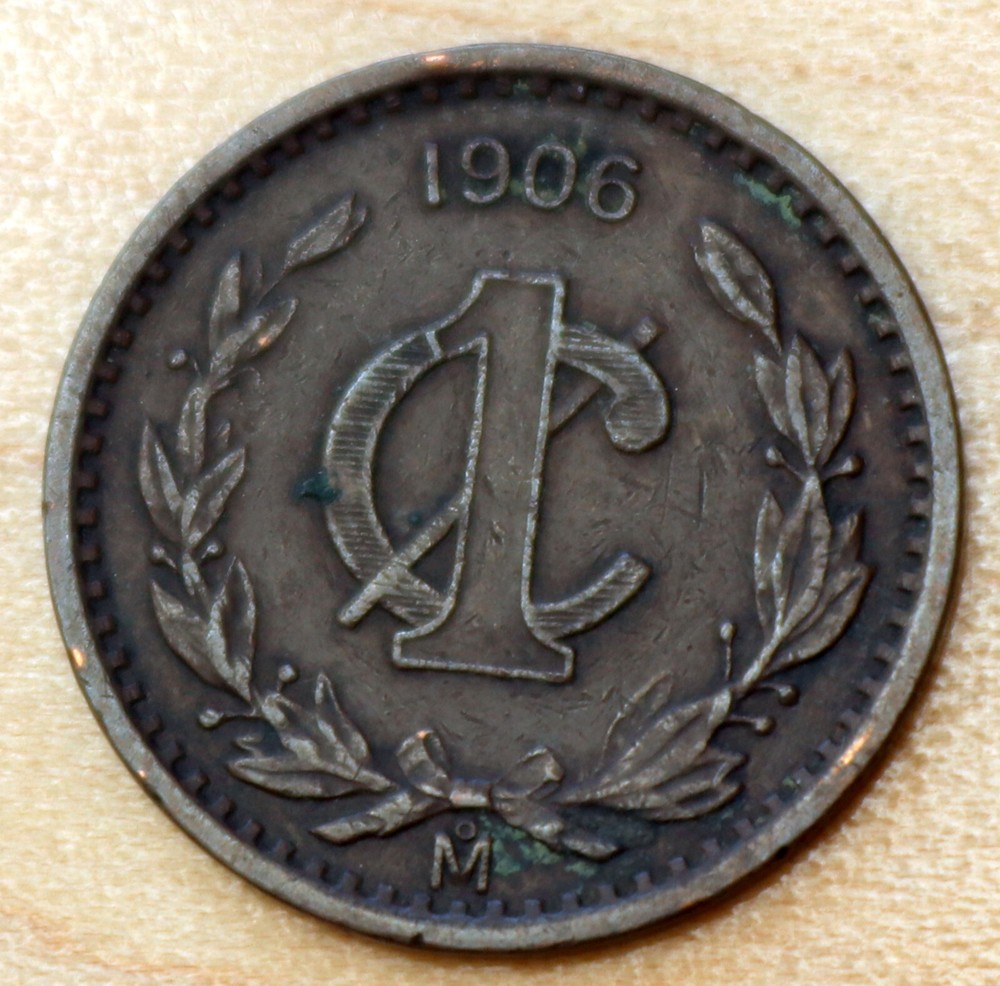 1906 Mexico 1 Centavo KM# 415