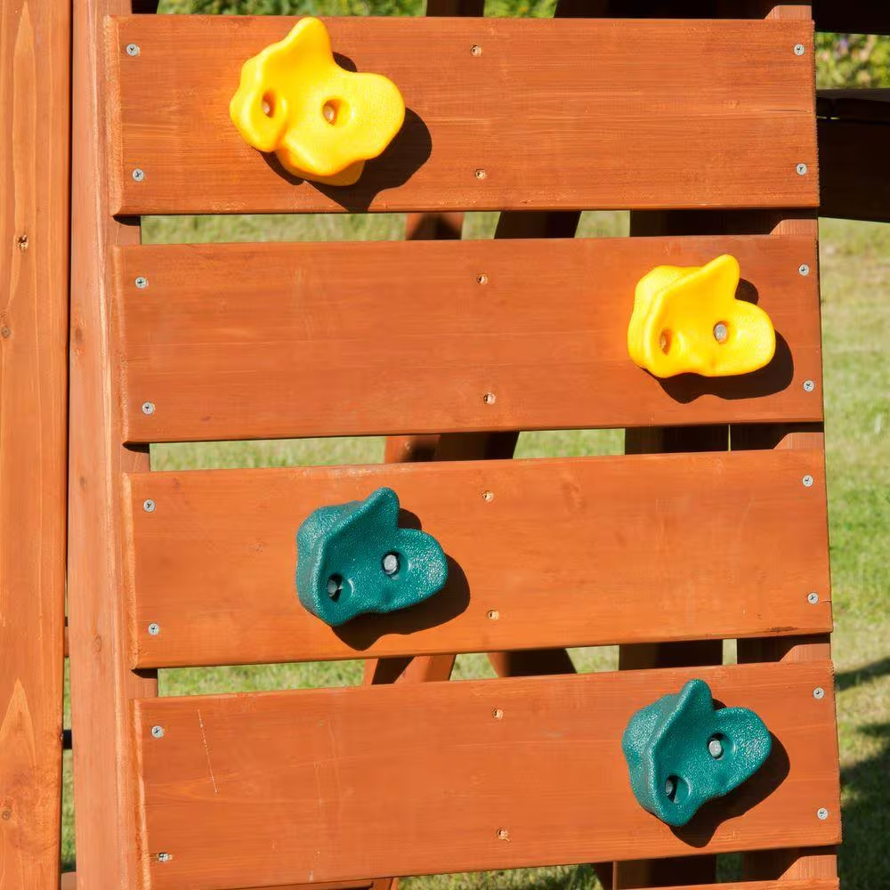 Multi Colored Plastic Climbing Rocks