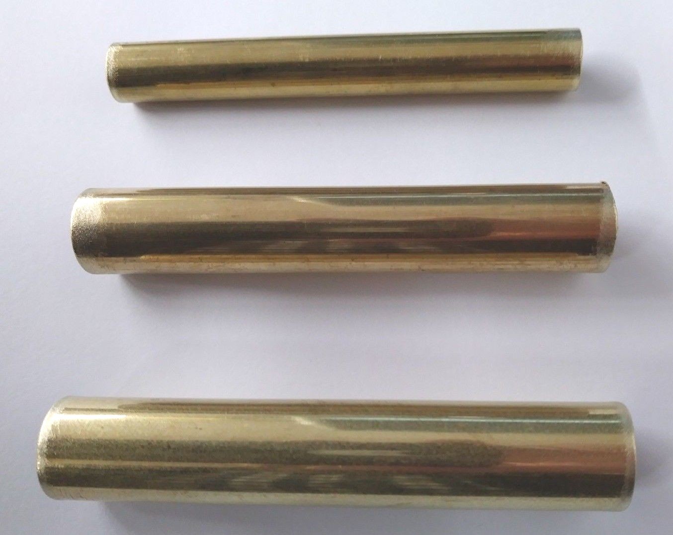 Hollow Brass Locksmith Plug Follower Set of 3 for Re-keying Locks, Free Shipping