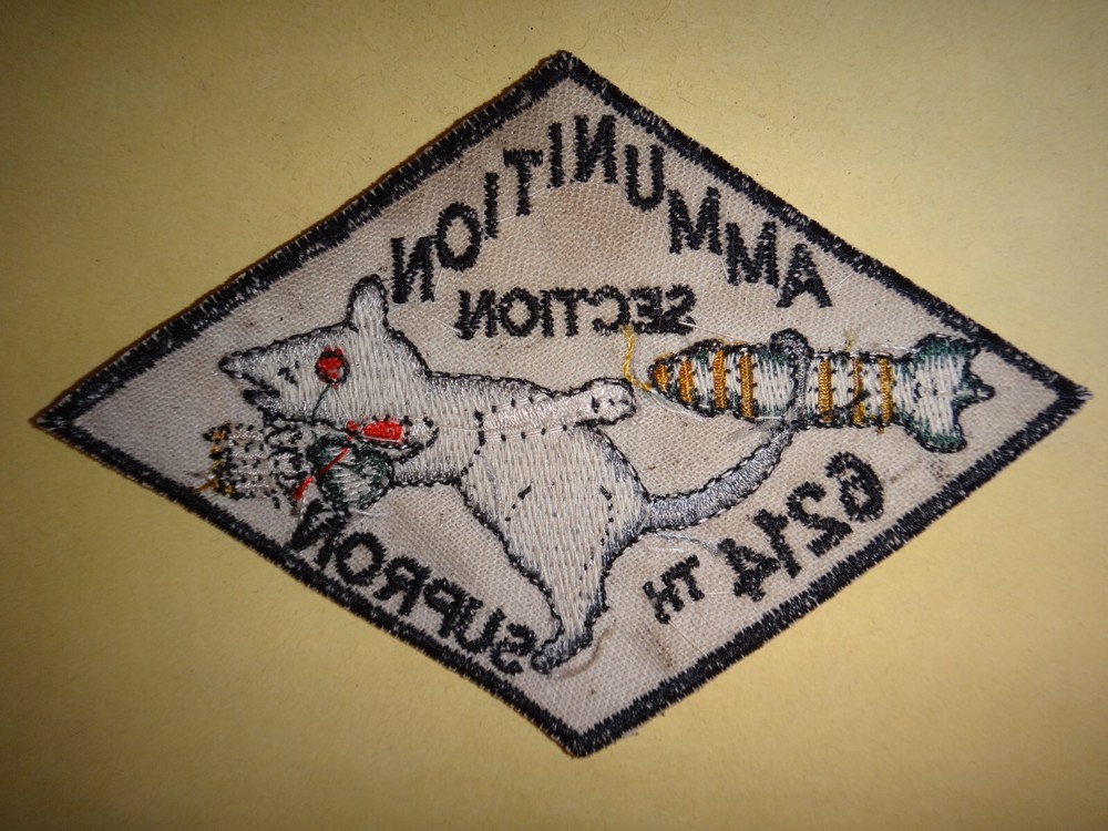 Vietnam War Patch USAF 6214th SUPRON Support Squadron AMMUNITION Section