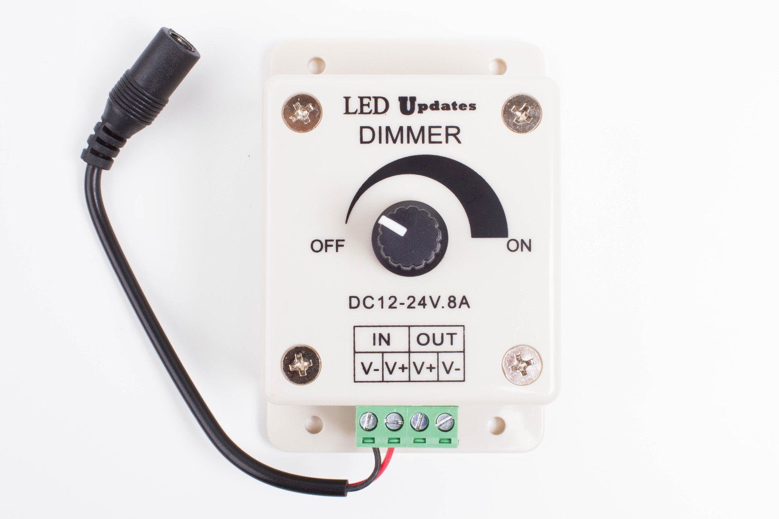 LED Light Dimmer with Manual knob for LED Strip Module Under Cabinet Showcase