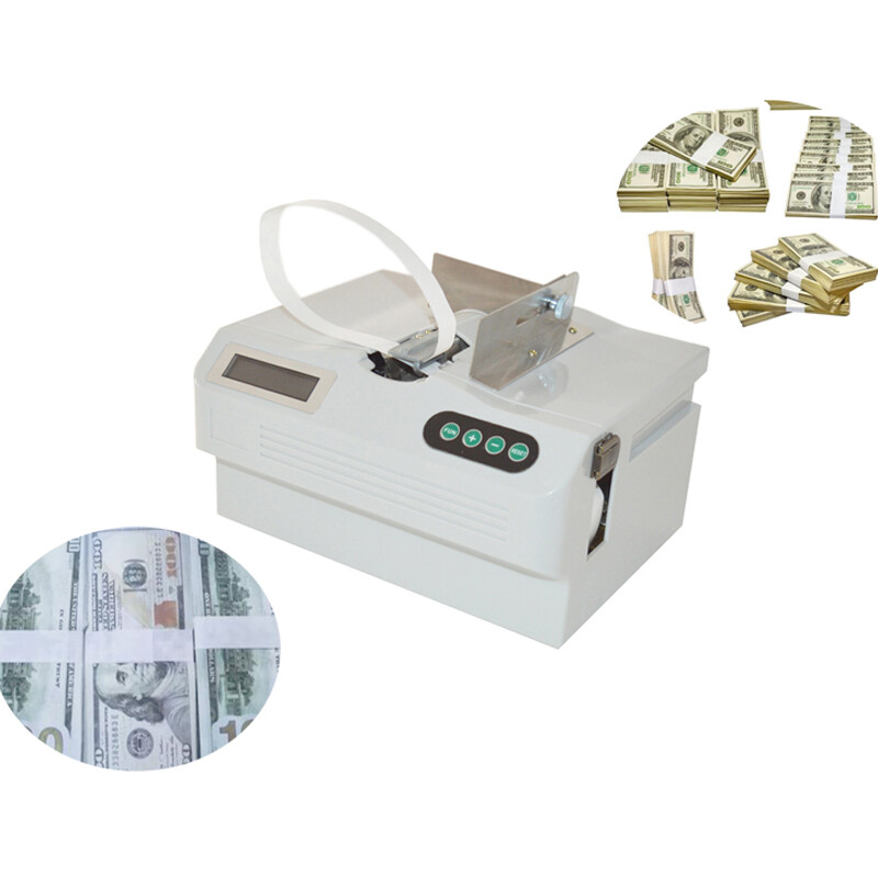 Automatic Small Banknote Binding Machine Strapping Bundling Money Packer 110V