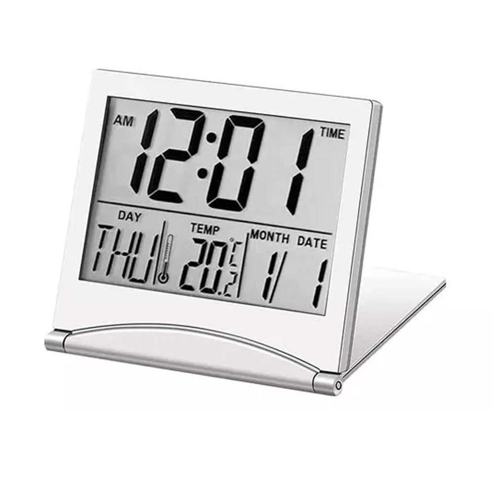 LCD Timer and Temperature Display on Portable Digital Travel Alarm Clock