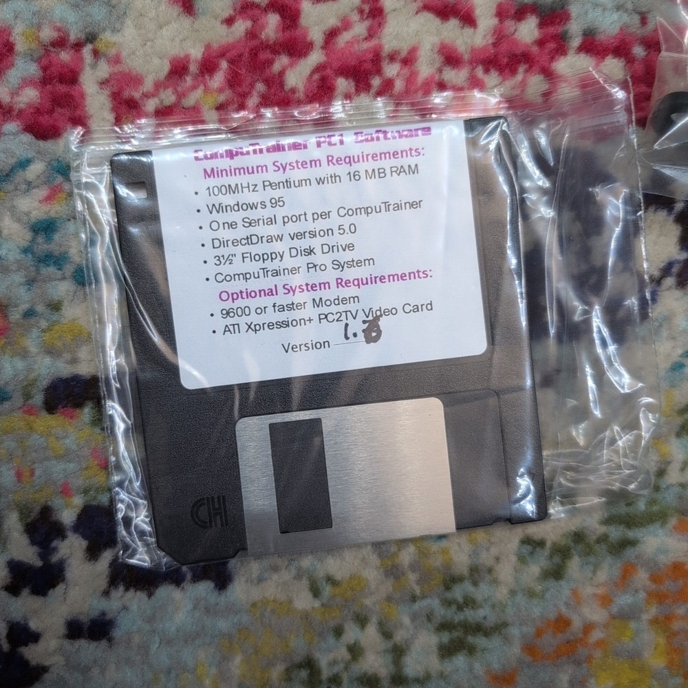 RacerMate CompuTrainer Pc1 Version, 8001/2 Software, 3D, Spinscan Etc