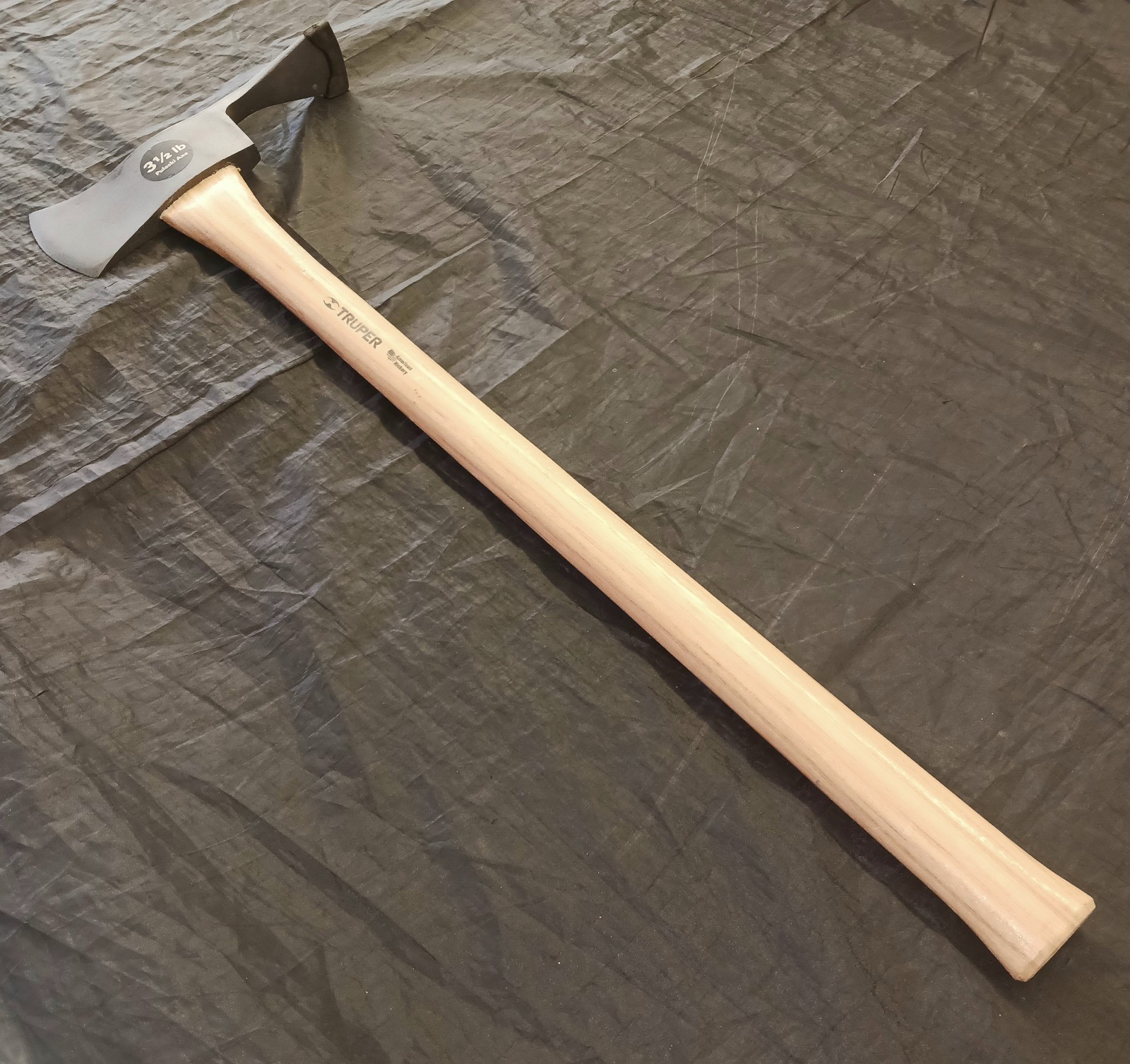 Truper 3 1/2 Lb. PULASKI AXE New with guard on blade.  America Hickory Wood 32"!