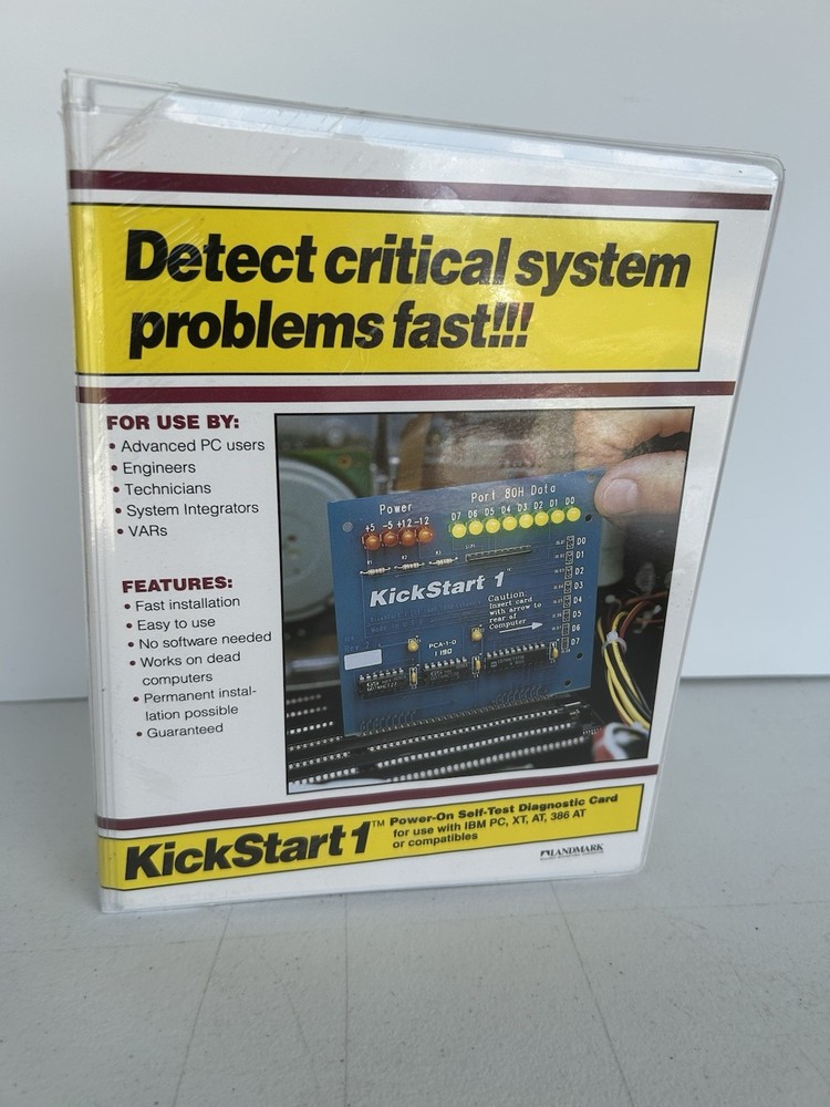 Landmark KickStart POST Diagnostic Card PC Computer Tester  New Sealed Vintage
