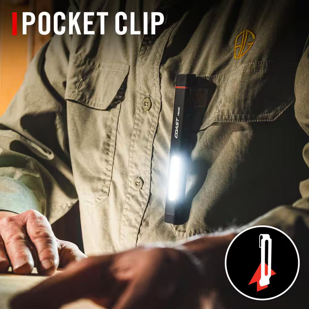 PM56R 250 Lumens LED Rechargeable Flashlight