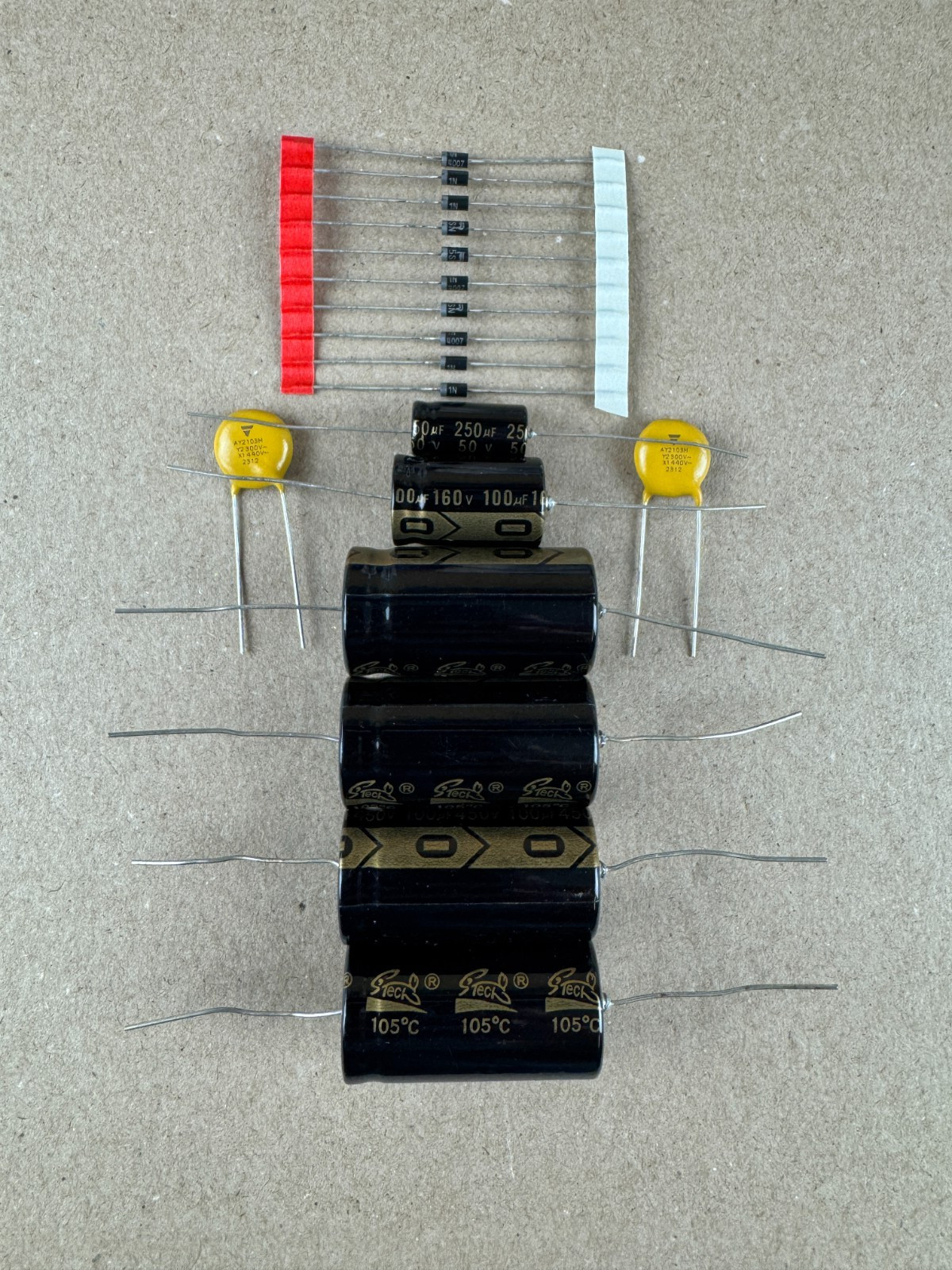 Rebuild Kit for Swan 117X 117XC 230X Power Supply Full Recap & Instructions