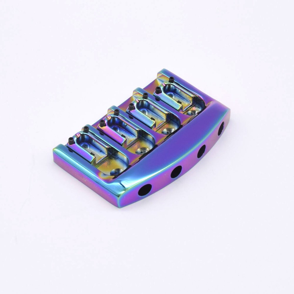 KD By AxLabs Gravity Saddle Bass Bridge, 4-String - Burnt Chrome