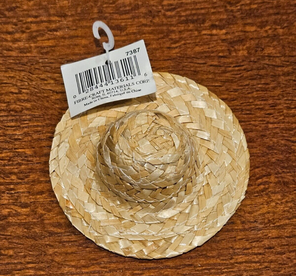 NEW Mini Straw Hat Crafts