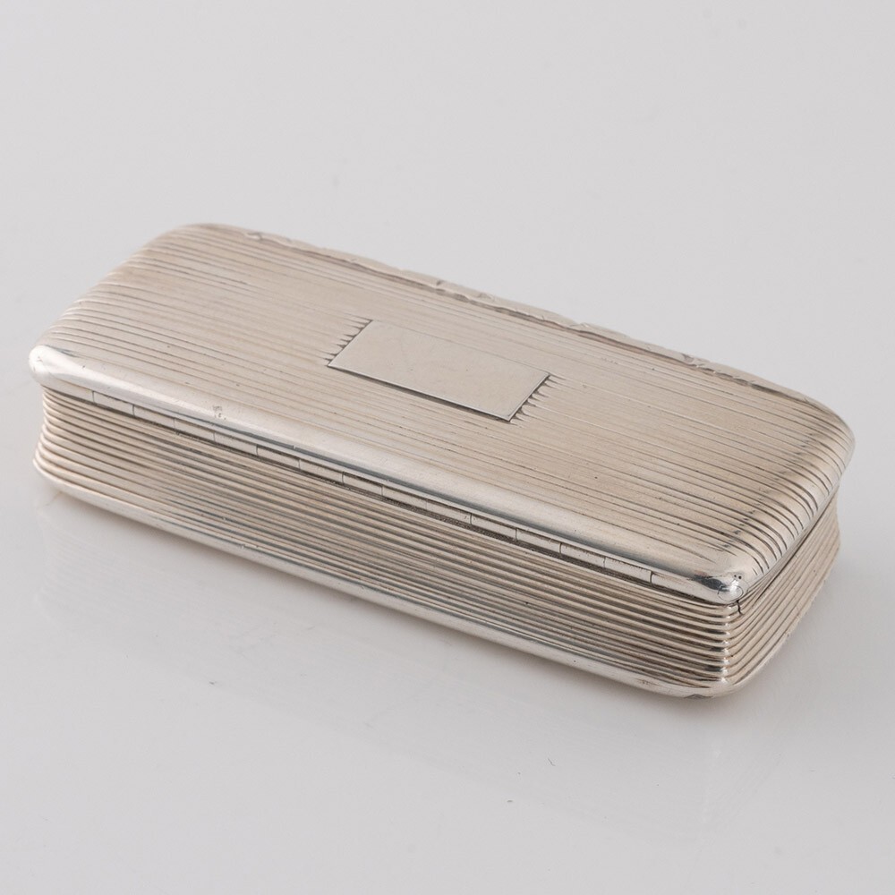 Nathaniel Mills Silver Snuff Box Birmingham 1828