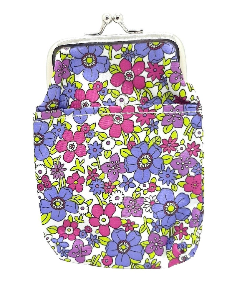 Eclipse Purple Flowered Designed Vinyl 100s Cigarette Pack Case