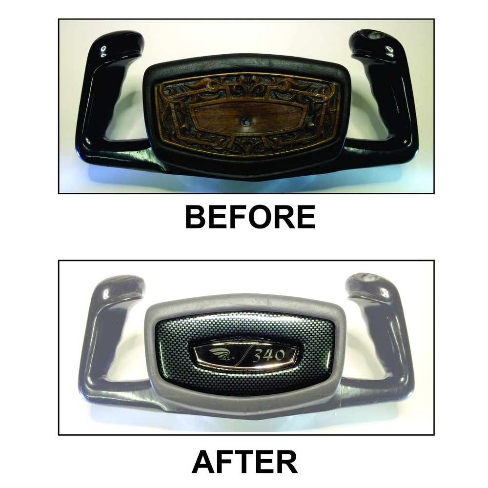 C-340YI - CESSNA YOKE INSERT WITH 340 EMBLEM (PAIR)