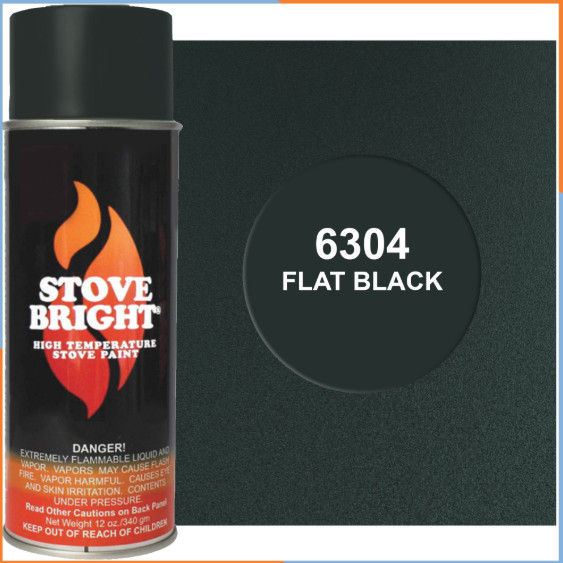Stove Bright High Temperature Stove, Chimney & Fireplace Paint 12oz. Aerosol Can