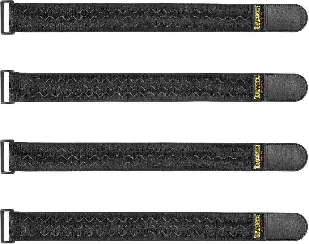 Versatile 2" x 18" Hook and Loop Storage Straps - 4 Pack with Anti-Slip Feature