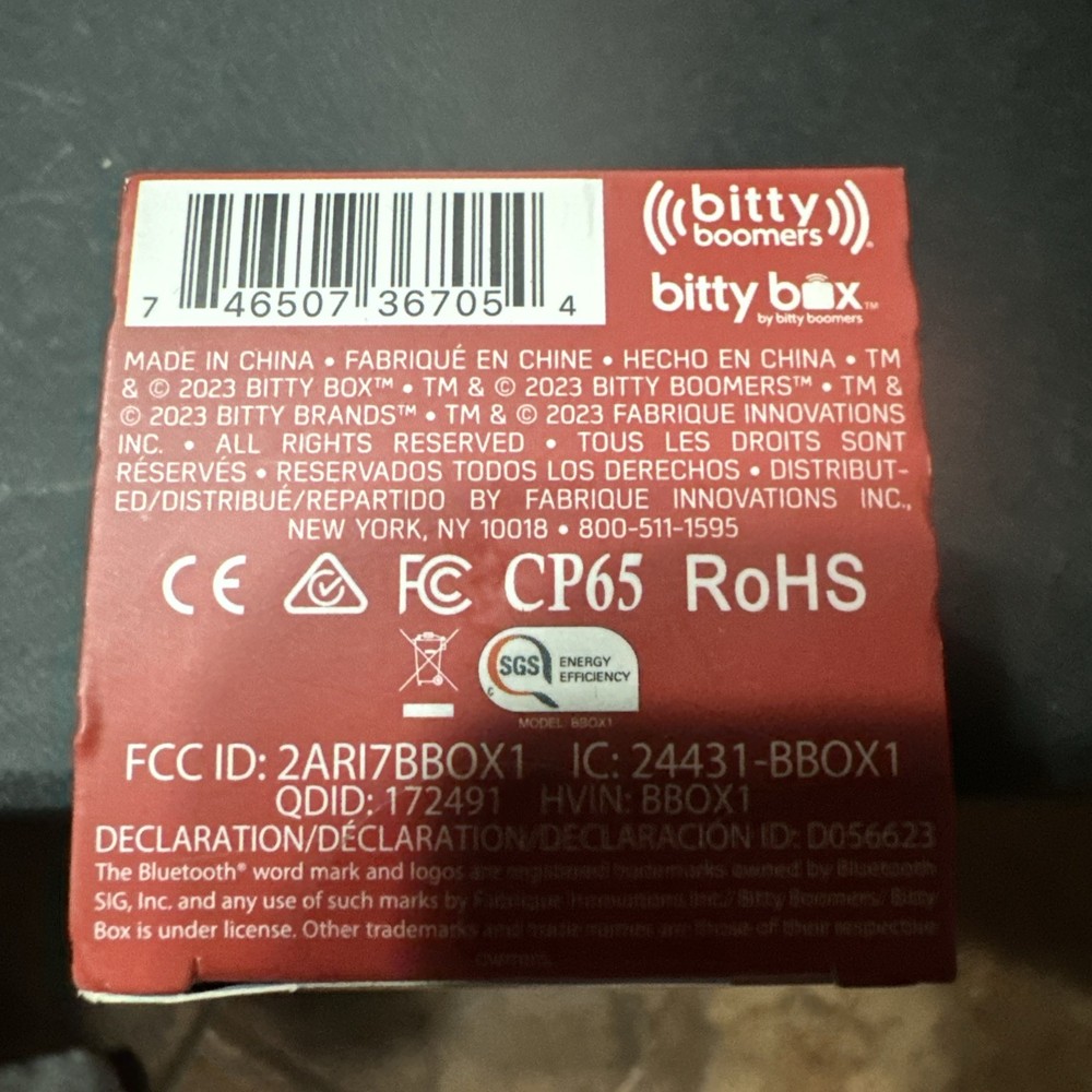 Spider-Man Web Face Square Bitty Boomers Bluetooth Mini-Speaker