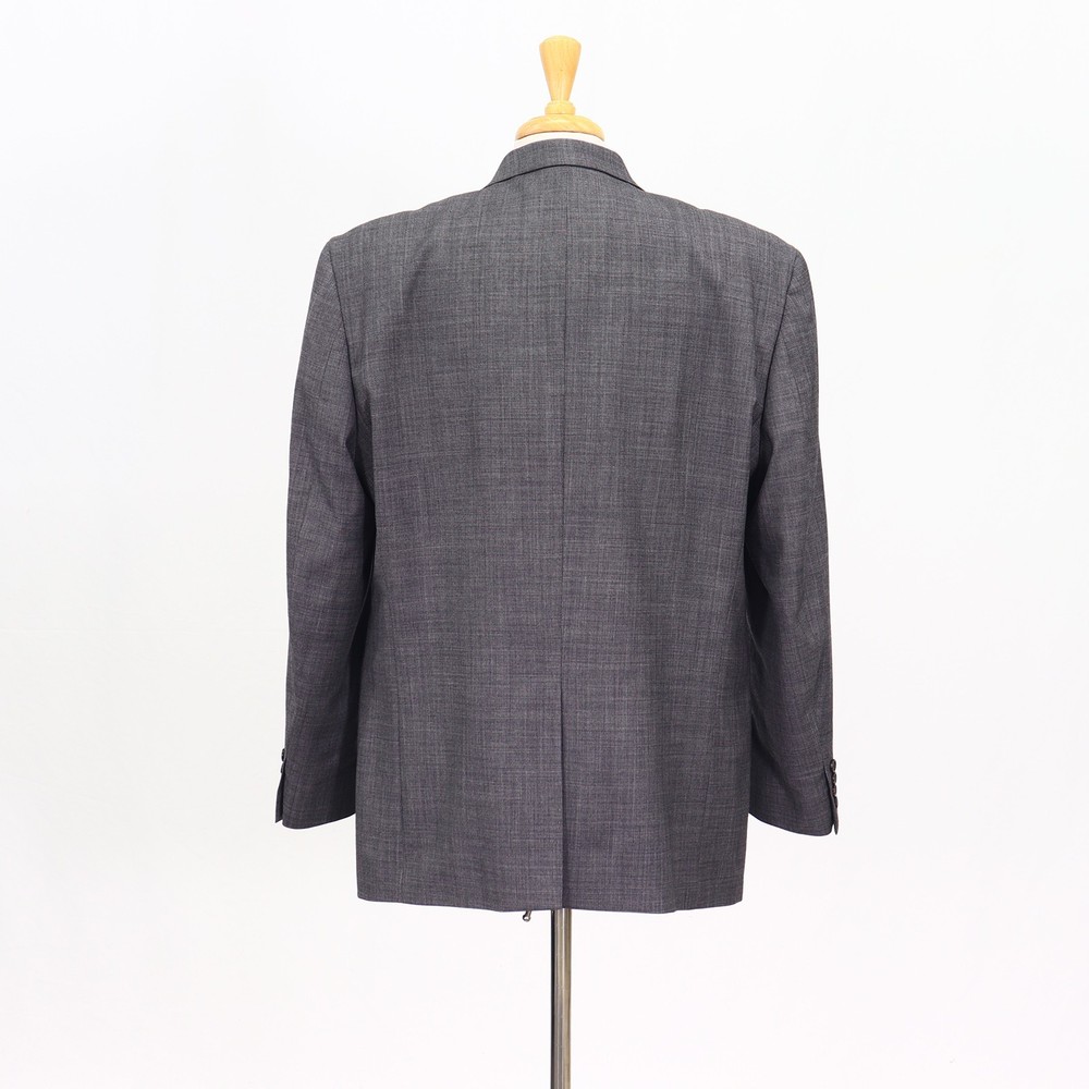 Chaps 48R Gray Sport Coat Blazer Jacket Solid 2-Button Wool
