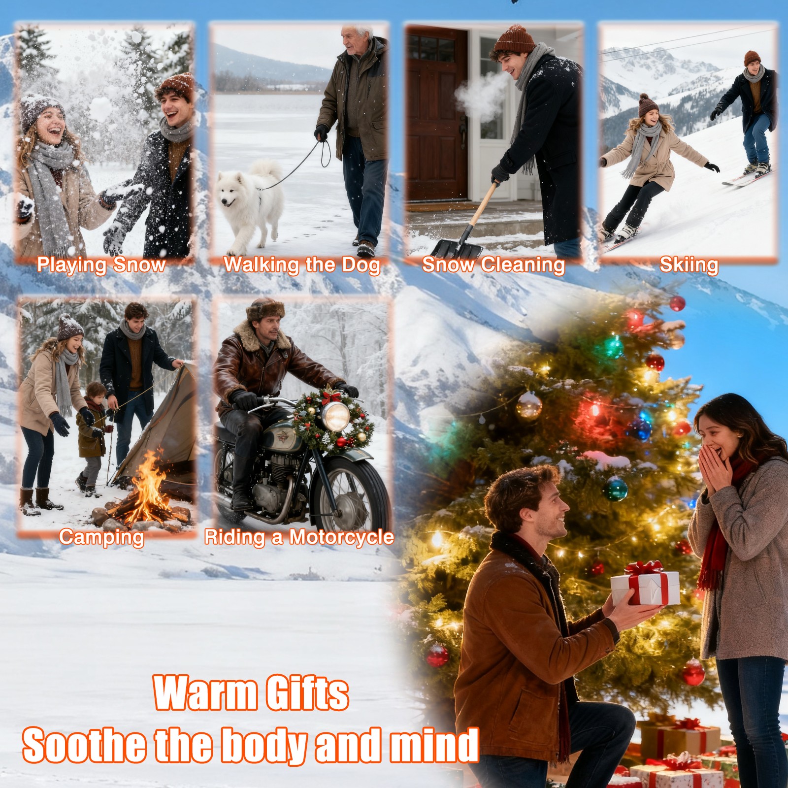 Men/Women Heated Socks – Rechargeable 7500mAh, 2025 Upgraded 360° Heat