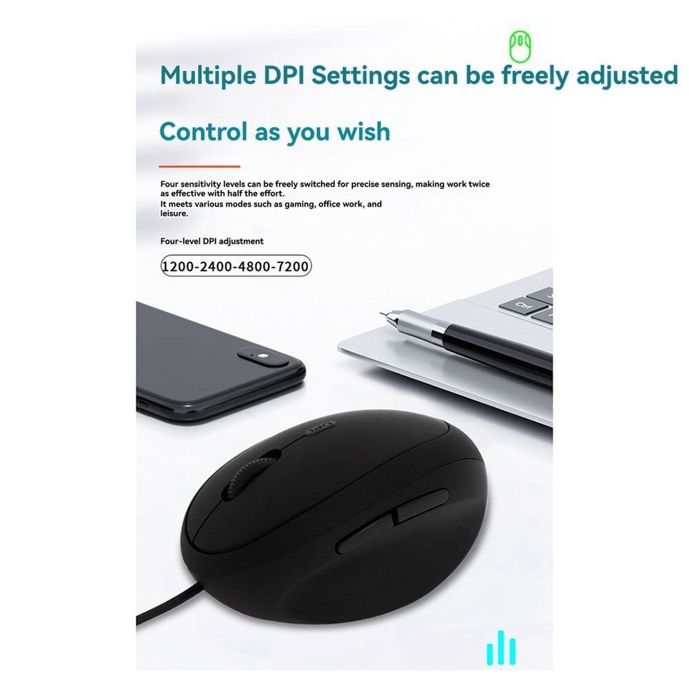 Ergonomic Mouse, Bluetooth Vertical Mouse, Rechargeable , Quiet Clicks,7581