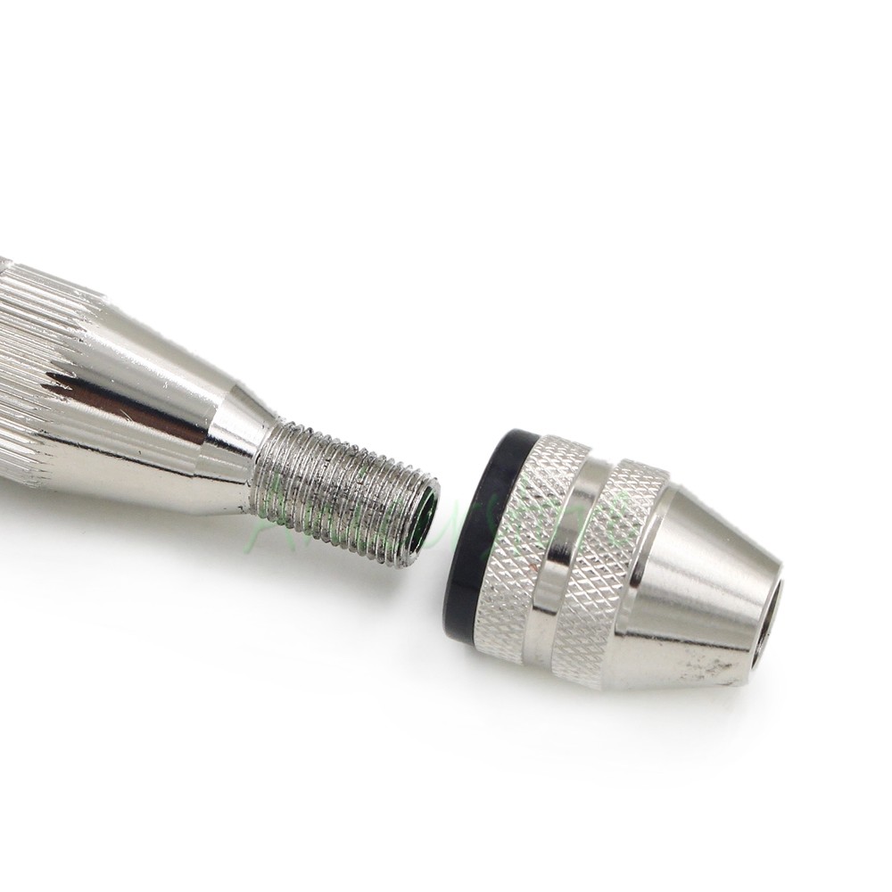 Rotary Handle Drilling Tool + Micro 10 Drill Bits For PCB Wood Model Making DIY