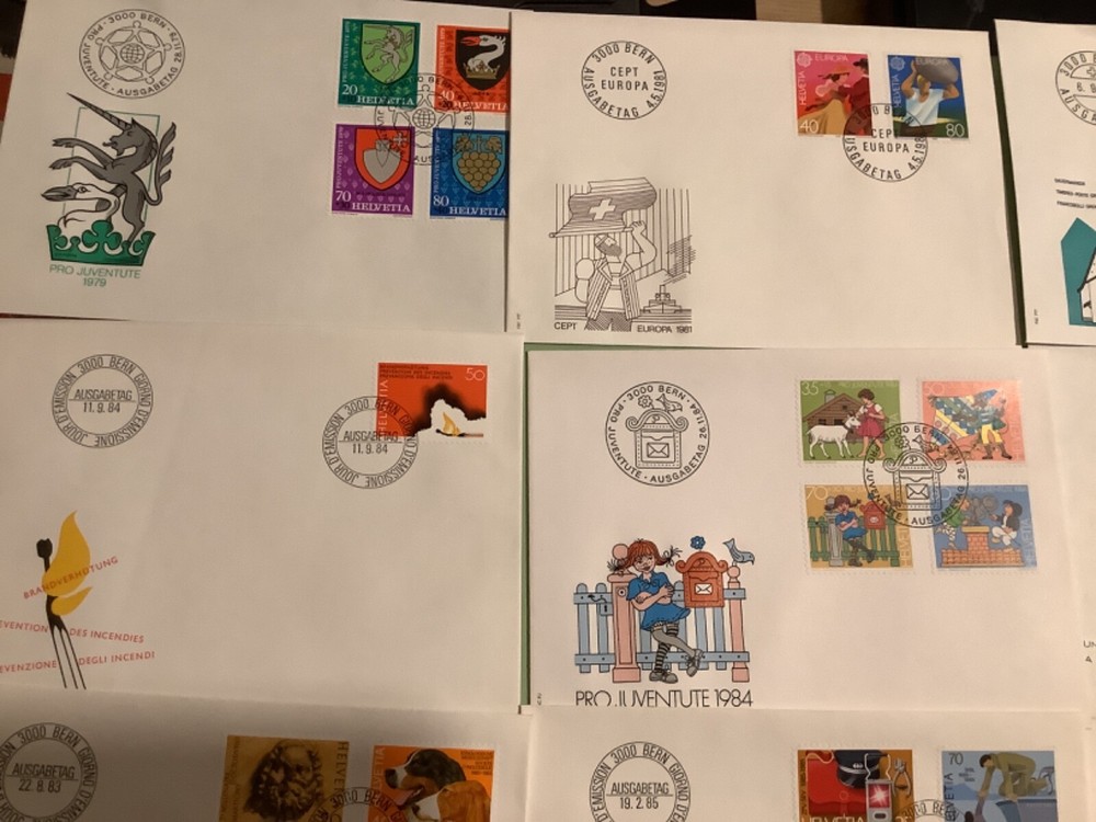 Switzerland postal covers 16 items Ref A2165
