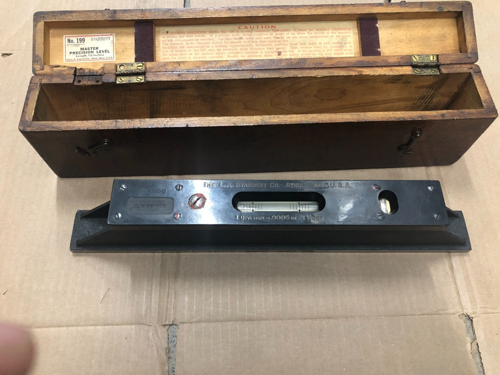 Starrett No : 199 Master Precision Level.