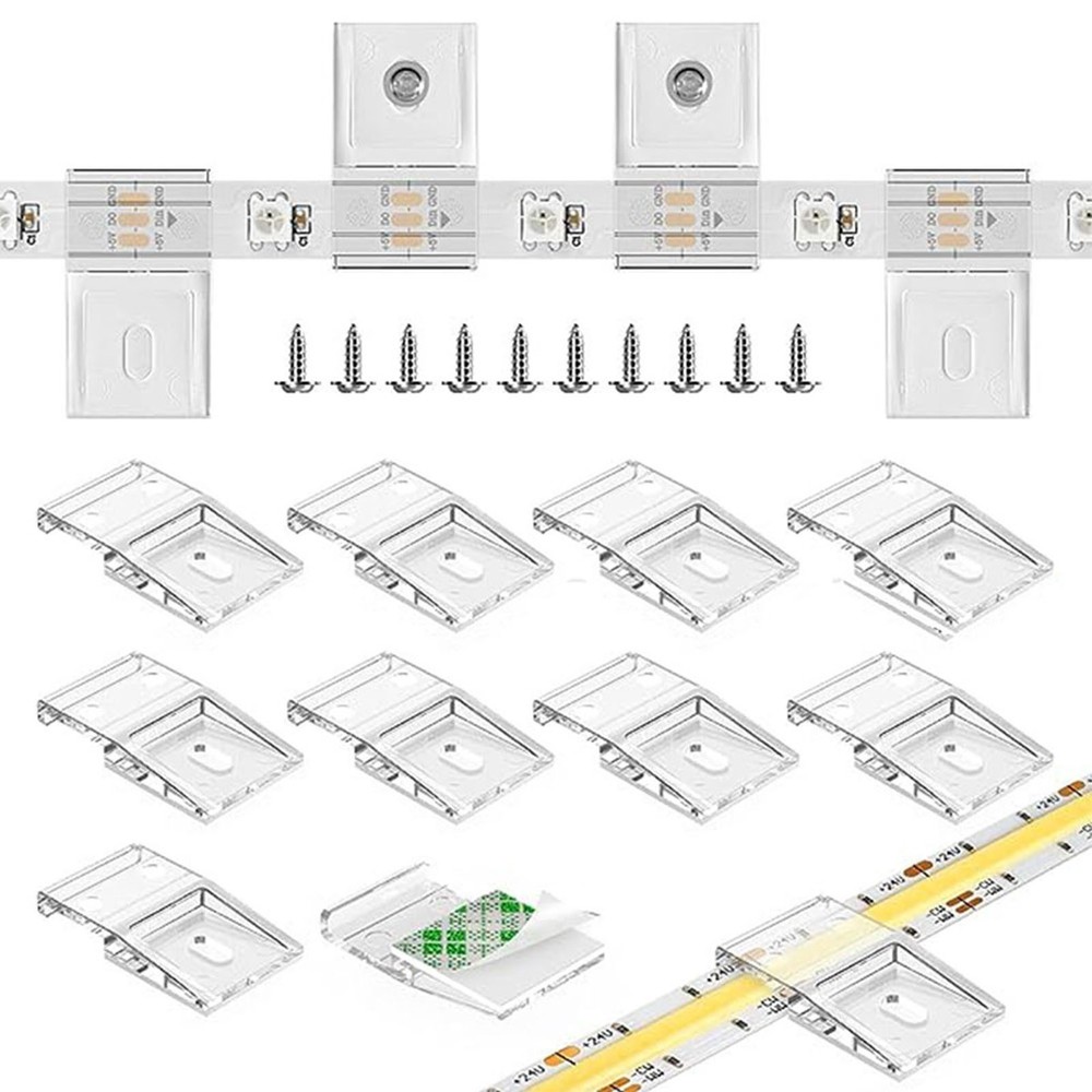 LED Strip Light Mounting Bracket Kit LED Light Strip Mounting Surfaces
