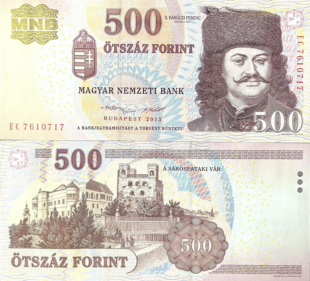 Hungary 500 Forint 2013 P 196 e UNC