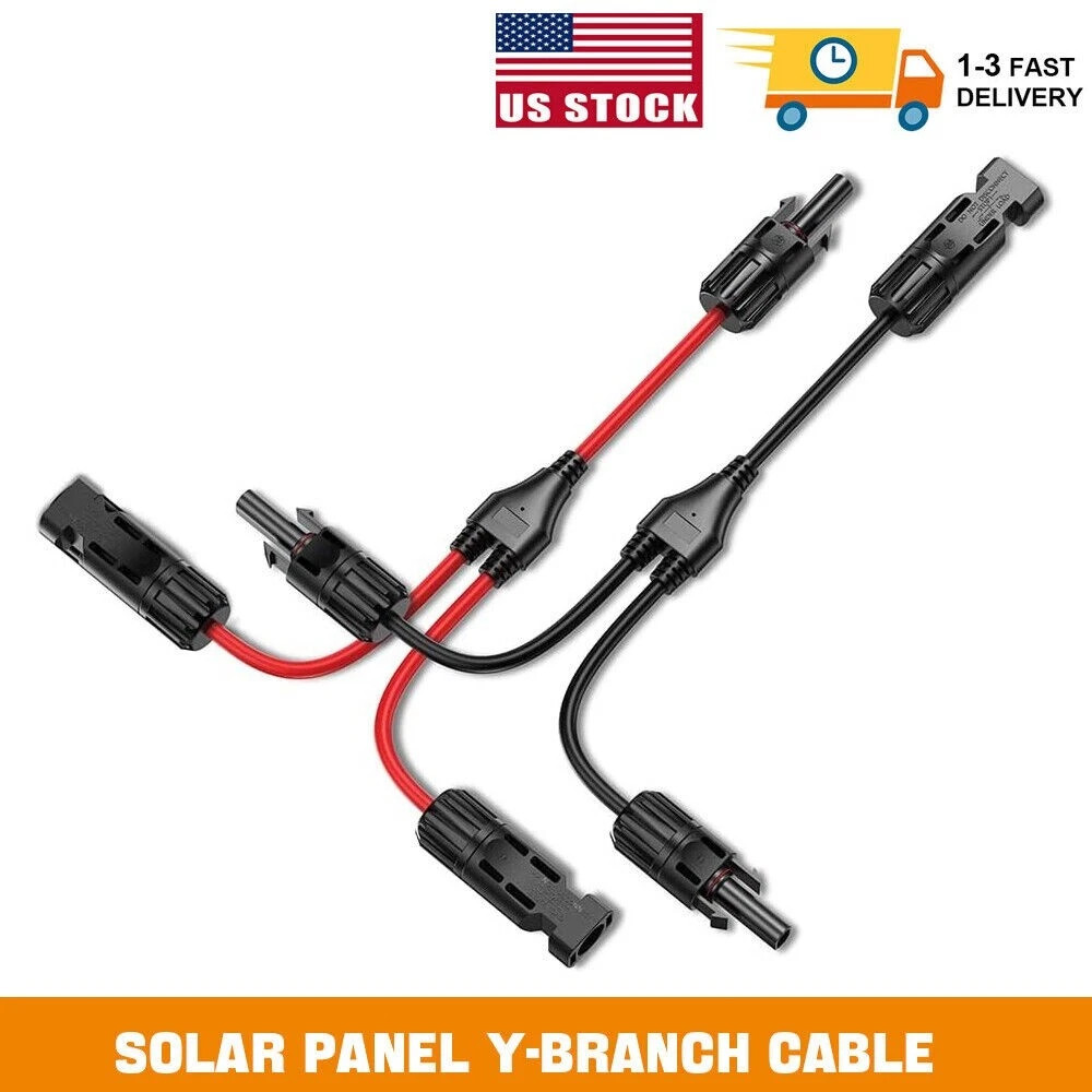 Easun Y Branch Parallel Cable Connectors Adapter for Solar Panel