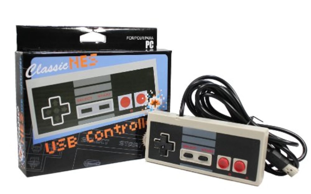 Classic USB Nintendo NES Controller For PC Gamepad Mint
