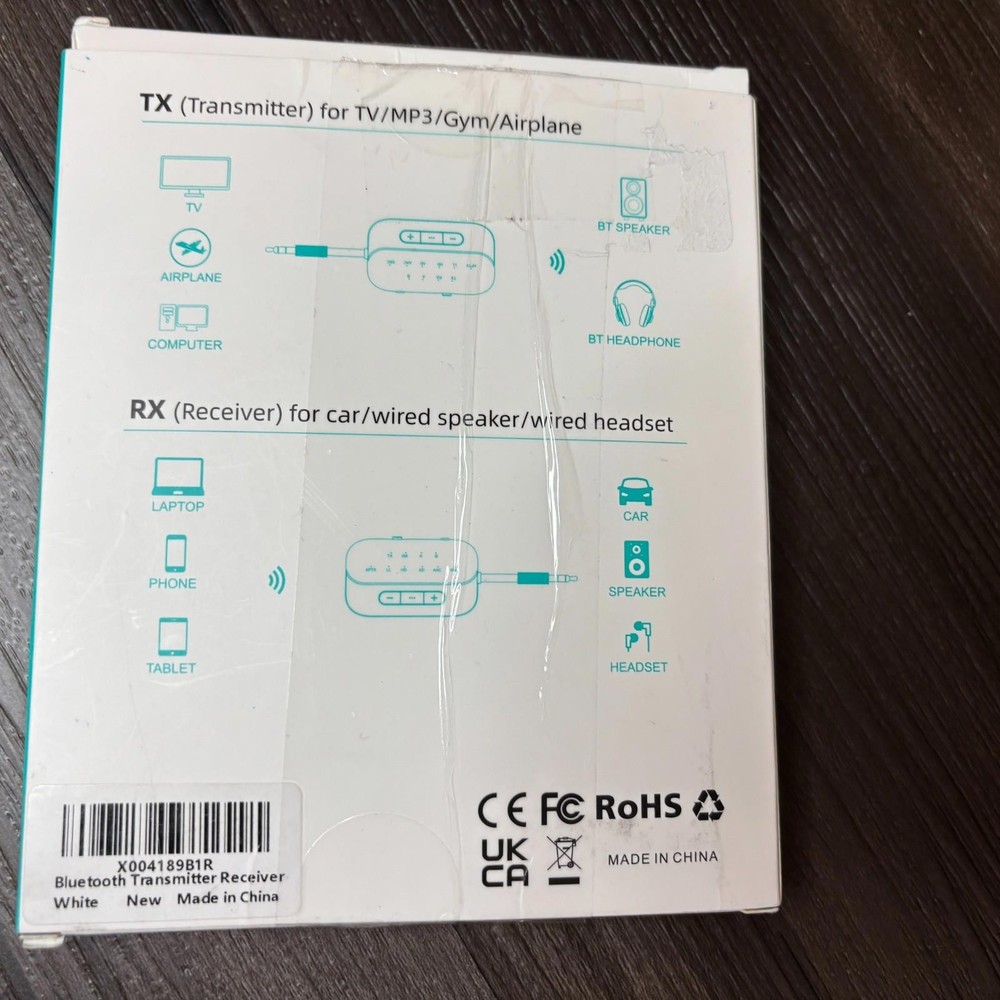 Beeitzie Wireless Audio Receiver/Transmitter Bluetooth NEW