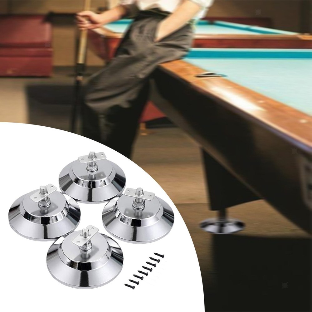 4x Billiard Table Leg Levelers Billiard Table Feet Practical Replacement