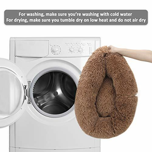 Self-Warming Waterproof Extra Small Brown Plush Cat & Dog Pet Bed