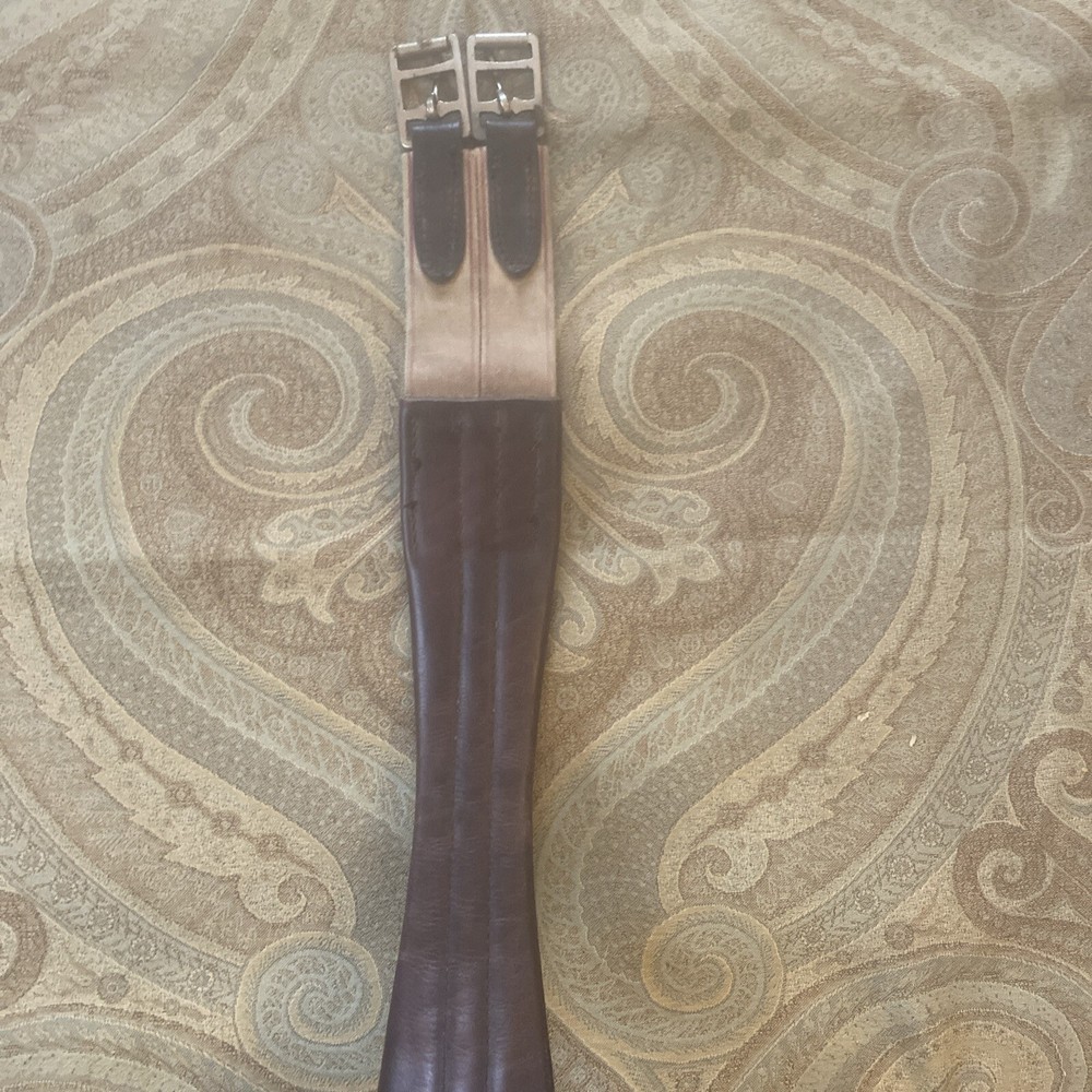Chafeless Leather Girth Brown 44”