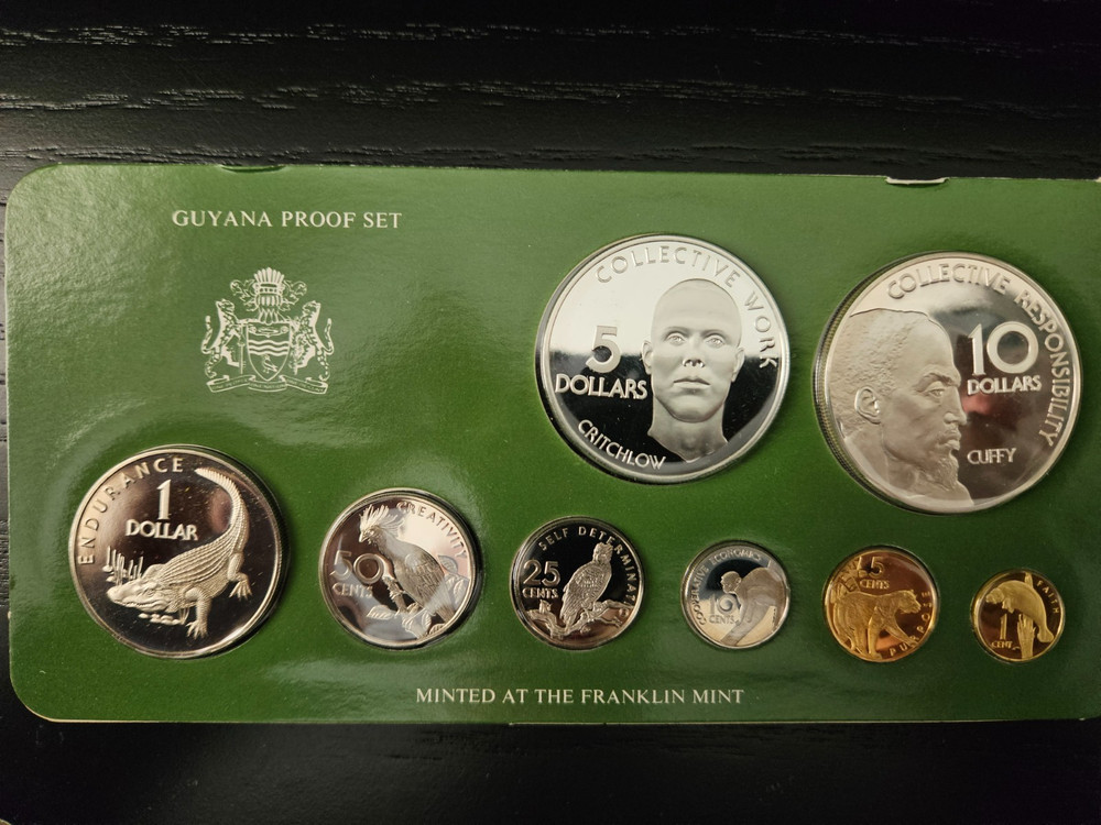 1977 Guyana Silver Proof Set