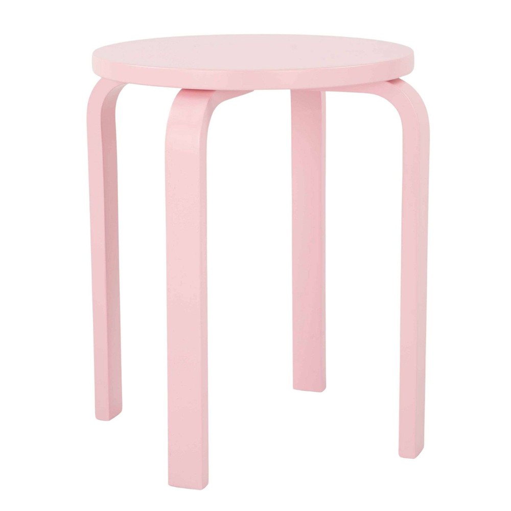 Wood Nightstand Side Table Blushing Rose