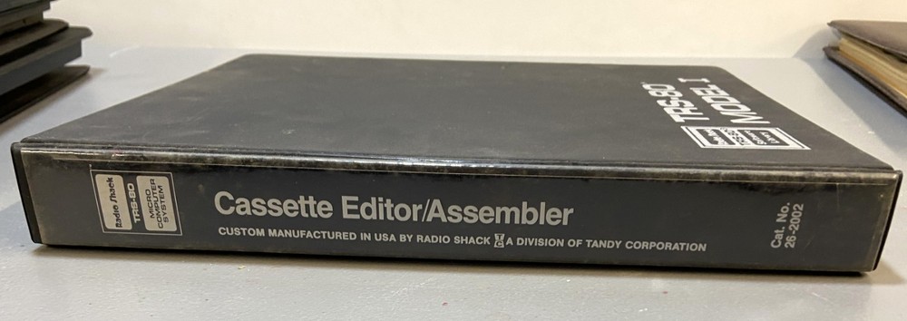 TRS-80 Cassette Editor/Assembler Manual & Cassettes
