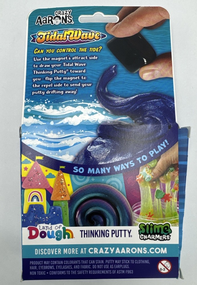 Crazy Aaron's Magnetic Storms Tidal Wave Thinking Puty With Magnet