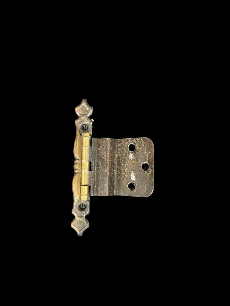 18 VTG ANTIQUE BRASS CABINET SMALL HINGES